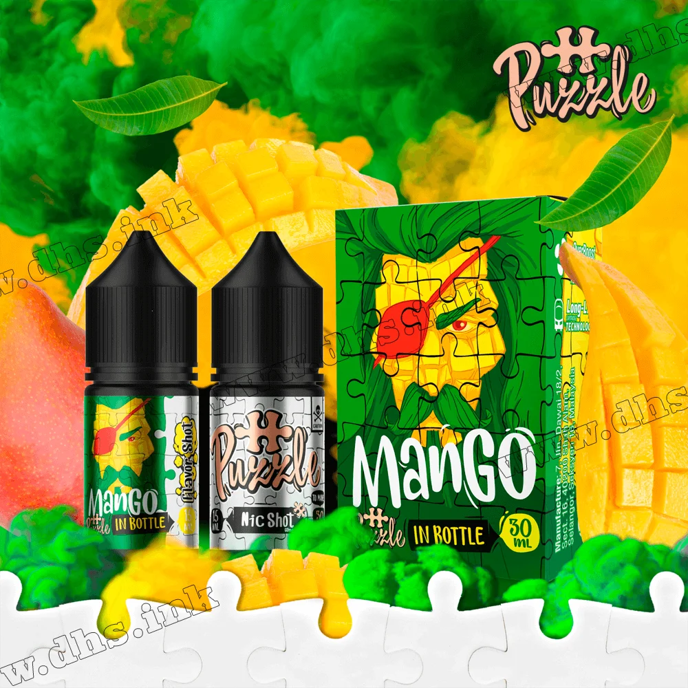 Набір для самозамісу In Bottle Puzzle Salt 30 мл (50 мг) - Mango (Манго)