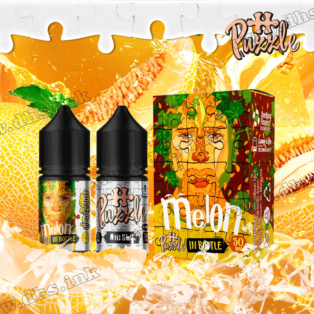 Набор для самозамеса In Bottle Puzzle Salt 30 мл (50 мг) - Melon (Дыня)