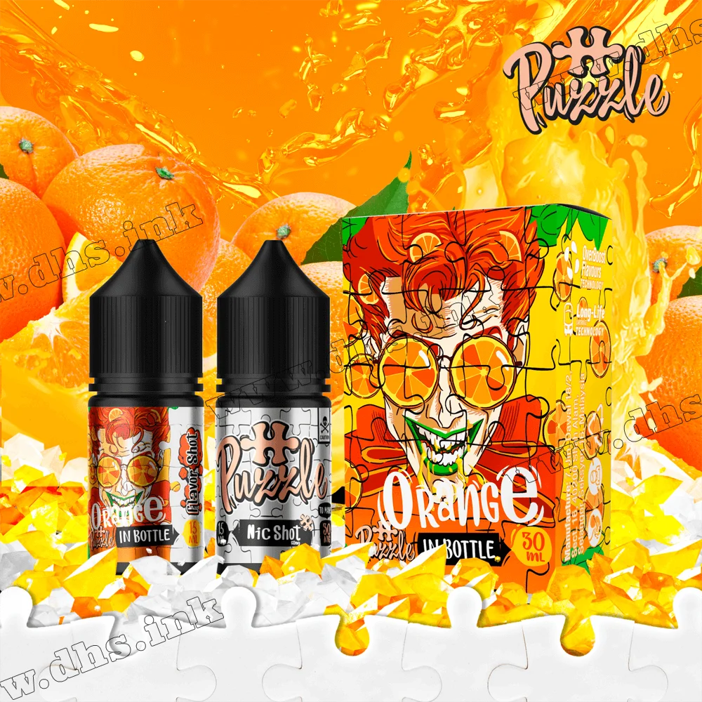 Набір для самозамісу In Bottle Puzzle Salt 30 мл (50 мг) - Orange (Апельсин)