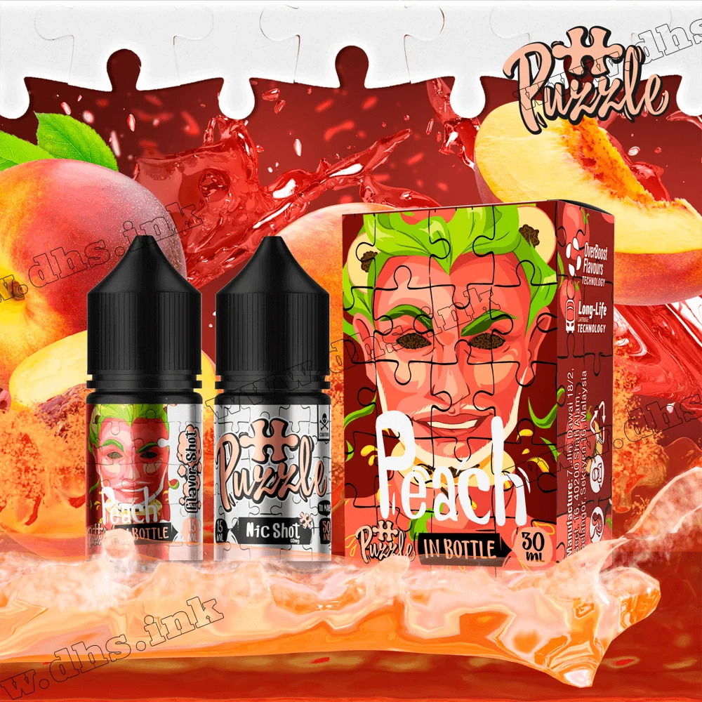 Набор для самозамеса In Bottle Puzzle Salt 30 мл (50 мг) - Peach (Персик)