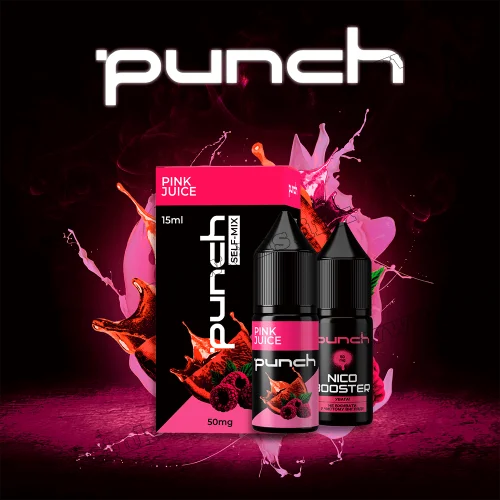 Набір для самозамісу Punch Salt 15 мл (50 мг) - Pink Juice (Малина, Апельсин)
