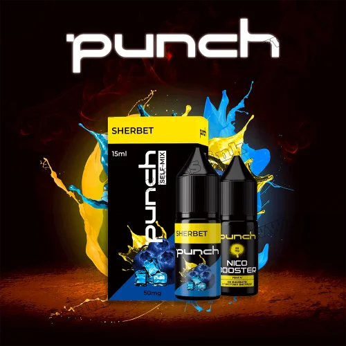 Набір для самозамісу Punch Salt 15 мл (50 мг) - Sherbet (Чорниця, Лимон, Сорбет, Лід)