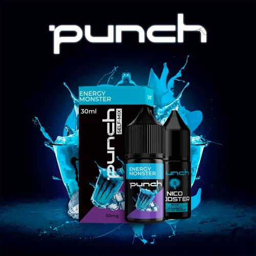 Набір для самозамісу Punch Salt 30 мл (50 мг) - Energy Monster (Енергетик, Лід) Набір для самозамісу Punch Salt 30 мл (50 мг) - Energy Monster (Енергетик, Лід)