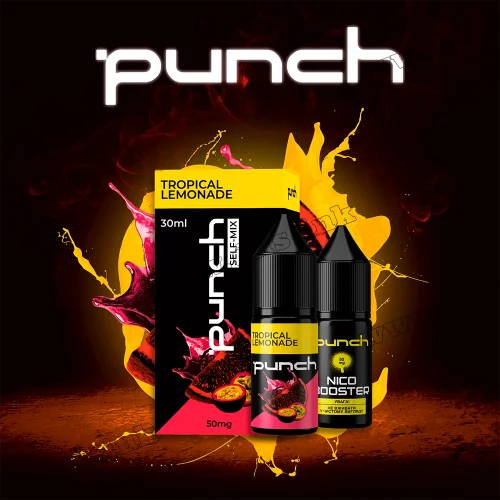 Набір для самозамісу Punch Salt 30 мл (50 мг) - Tropical Lemonade (Тропічний Лимонад) Набір для самозамісу Punch Salt 30 мл (50 мг) - Tropical Lemonade (Тропічний Лимонад)