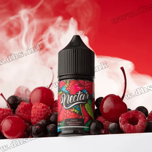 Сольова рідина Nectar Salt 30 мл (50 мг) - Cherry Black Currant Raspberry (Вишня, Смородина, Малина)