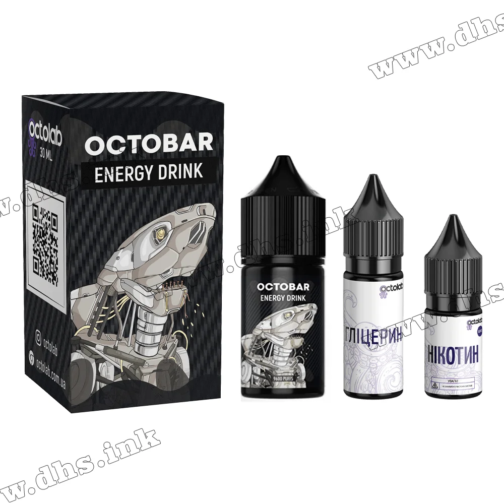 Набір для самозамісу Octobar NFT Salt 30 мл (50 мг) - Energy Drink (Енергетик)
