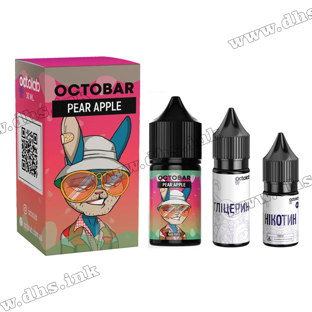 Набір для самозамісу Octobar NFT Salt 30 мл (50 мг) - Pear Apple (Груша, Яблуко)