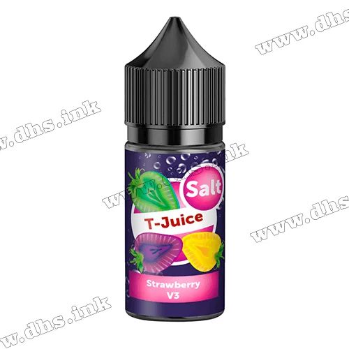 Солевая жидкость Flavorlab T Juice Salt 30 мл (50 мг) - Strawberry V3 (Клубника)