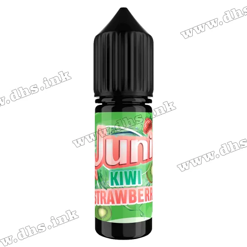 Сольова рідина Juni Salt 15 мл (30 мг) - Kiwi Strawberry (Ківі, Полуниця)