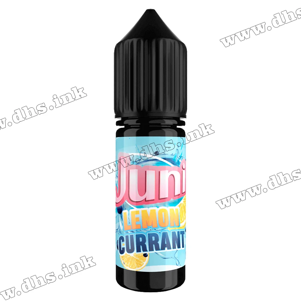 Сольова рідина Juni Salt 15 мл (50 мг) - Lemon Currant (Лимон, Смородина)