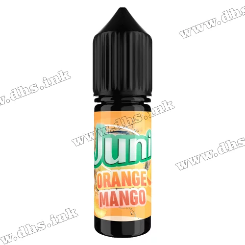 Сольова рідина Juni Salt 15 мл (30 мг) - Orange Mango (Апельсин, Манго)