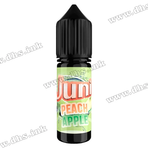 Сольова рідина Juni Salt 15 мл (50 мг) - Peach Apple (Персик, Яблуко)