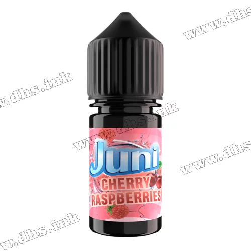 Сольова рідина Juni Salt 30 мл (30 мг) - Cherry Raspberry (Вишня, Малина)