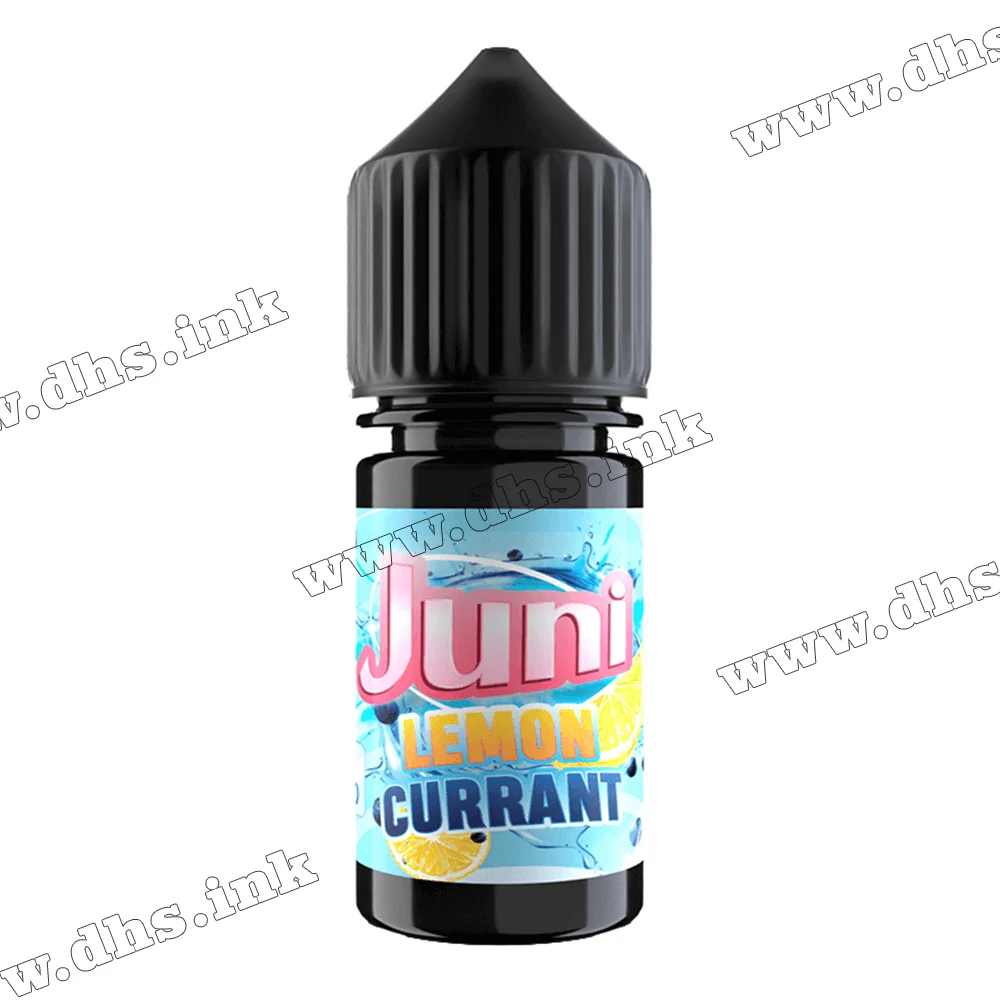Сольова рідина Juni Salt 30 мл (50 мг) - Lemon Currant (Лимон, Смородина)