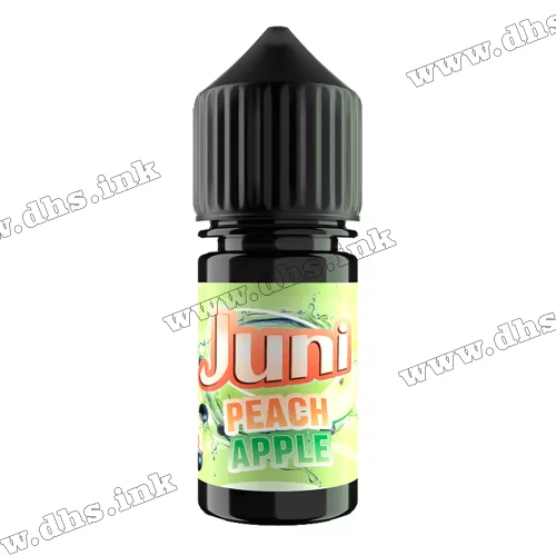 Солевая жидкость Juni Salt 30 мл (50 мг) - Peach Apple (Персик, Яблоко)