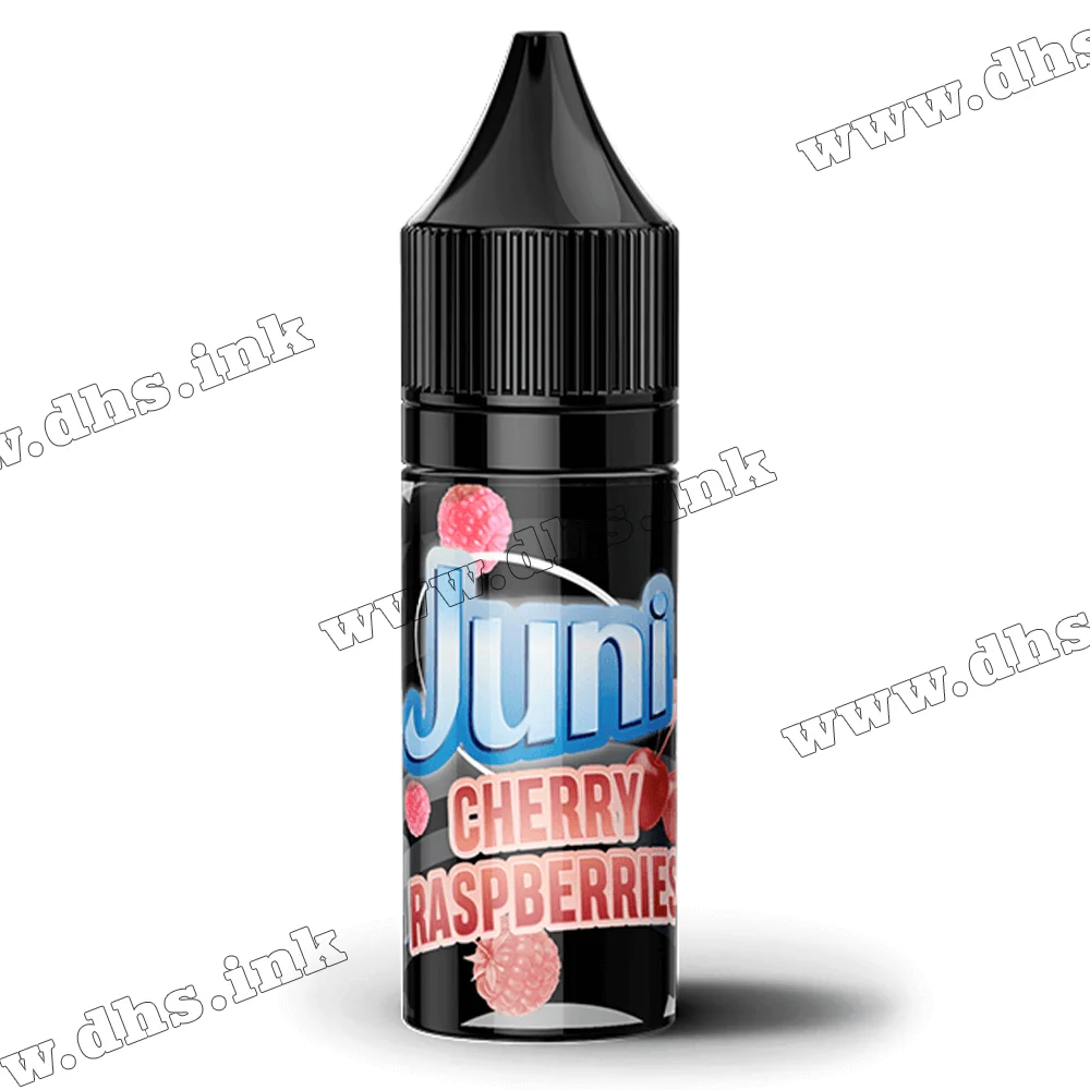 Сольова рідина Juni Silver Ice Salt 15 мл (50 мг) - Cherry Raspberry (Вишня, Малина)