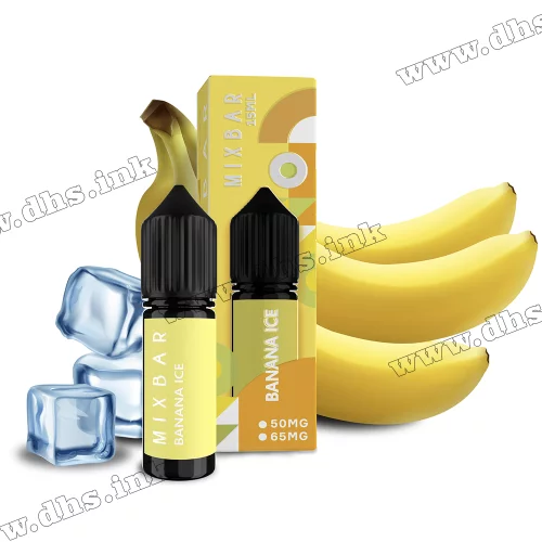 Солевая жидкость Mix Bar Salt 15 мл (65 мг) - Banana Ice (Банан, Лед)