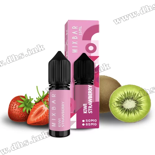 Солевая жидкость Mix Bar Salt 15 мл (50 мг) - Kiwi Strawberry (Киви, Клубника)