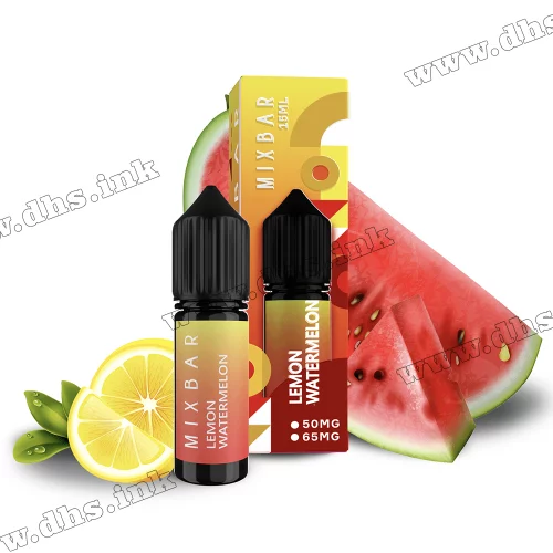 Солевая жидкость Mix Bar Salt 15 мл (65 мг) - Lemon Watermelon (Лимон Арбуз)