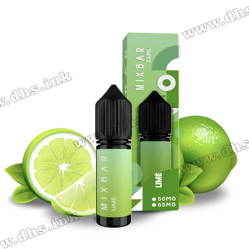 Солевая жидкость Mix Bar Salt 15 мл (65 мг) - Lime (Лайм)