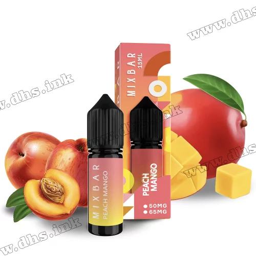Солевая жидкость Mix Bar Salt 15 мл (65 мг) - Peach Mango (Персик, Манго)