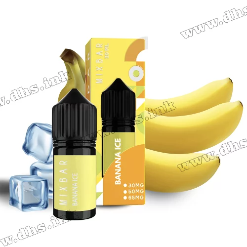 Солевая жидкость Mix Bar Salt 30 мл (30 мг) - Banana Ice (Банан, Лед)