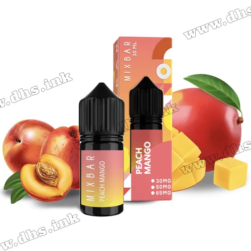 Солевая жидкость Mix Bar Salt 30 мл (30 мг) - Peach Mango (Персик, Манго)