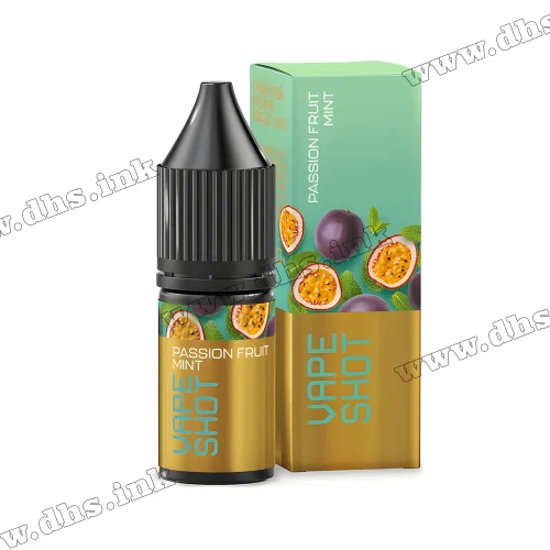 Солевая жидкость Vape Shot Salt 10 мл (65 мг) - Passion Fruit Mint (Маракуйя, Мята) Солевая жидкость Vape Shot Salt 10 мл (65 мг) - Passion Fruit Mint (Маракуйя, Мята)