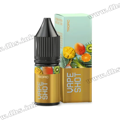 Солевая жидкость Vape Shot Salt 10 мл (65 мг) - Tropic (Тропик) Солевая жидкость Vape Shot Salt 10 мл (65 мг) - Tropic (Тропик)