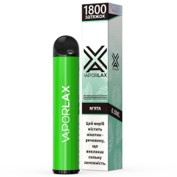 Одноразовая электронная сигарета Vaporlax X 1800 - Mint (Мята)