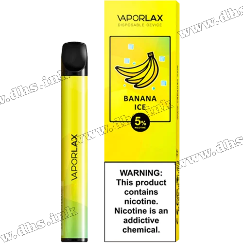 Одноразовая электронная сигарета Vaporlax Mate 800 - Ice Banana (Банан, Лед)
