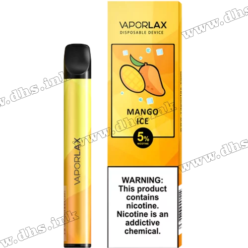 Одноразова електронна сигарета Vaporlax Mate 800 - Ice Mango (Манго, Лід)