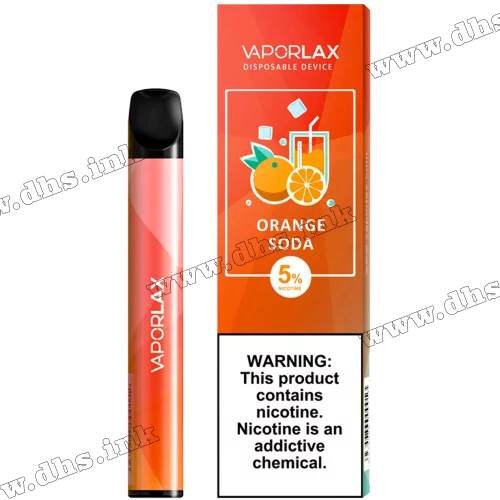 Одноразовая электронная сигарета Vaporlax Mate 800 - Orange soda (Апельсиновая содовая)