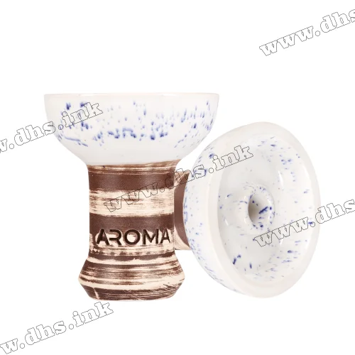 Чаша для кальяну Aroma Hookah - Zulu Glaze White Blue