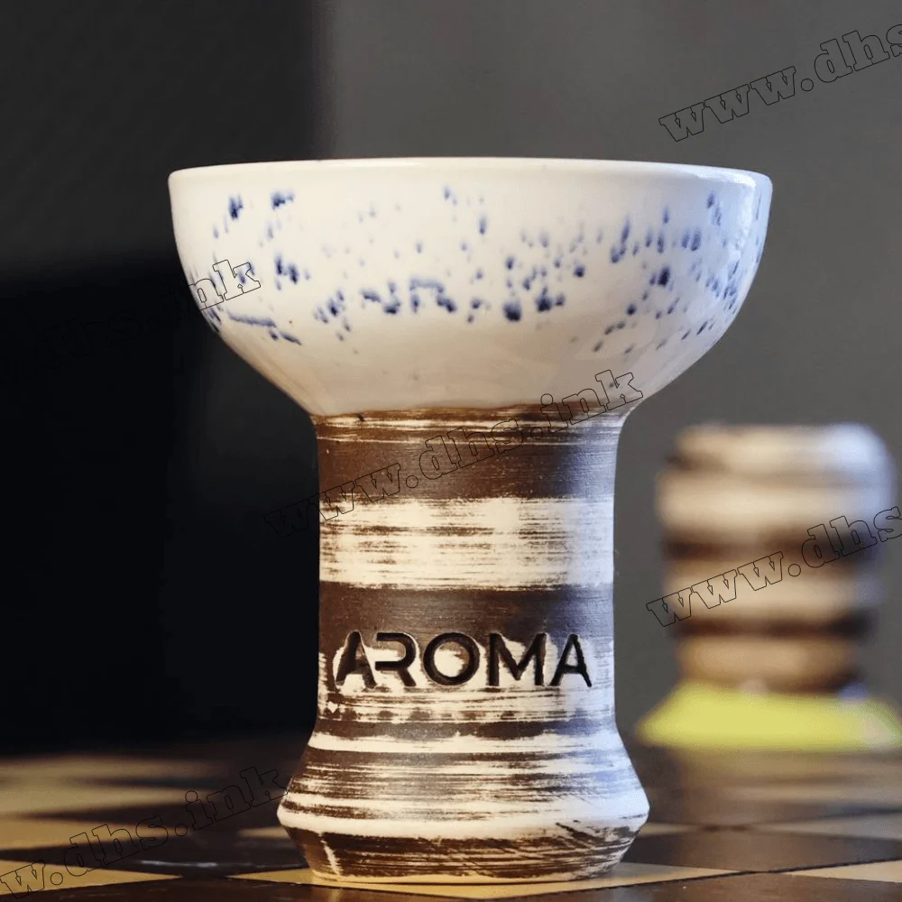 Чаша для кальяну Aroma Hookah - Zulu Glaze White Blue
