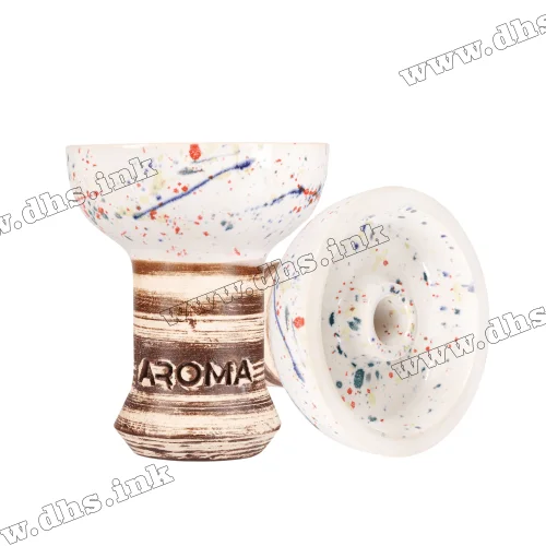 Чаша для кальяну Aroma Hookah - Zulu Glaze White Red