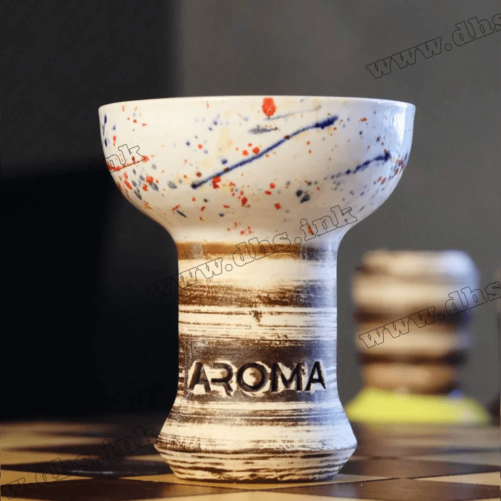 Чаша для кальяну Aroma Hookah - Zulu Glaze White Red