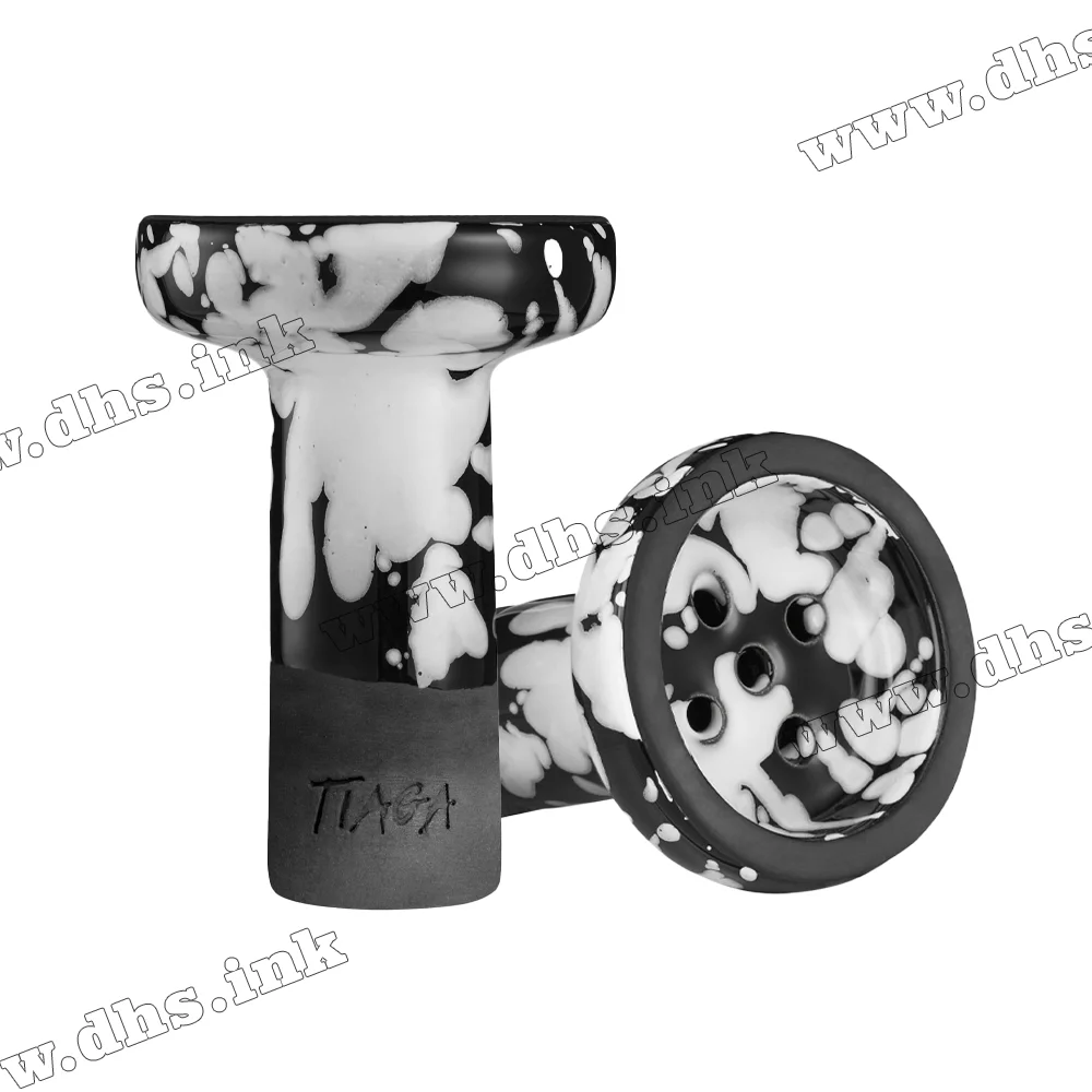 Чаша для кальяна Tiaga Hookah - Drops Black White