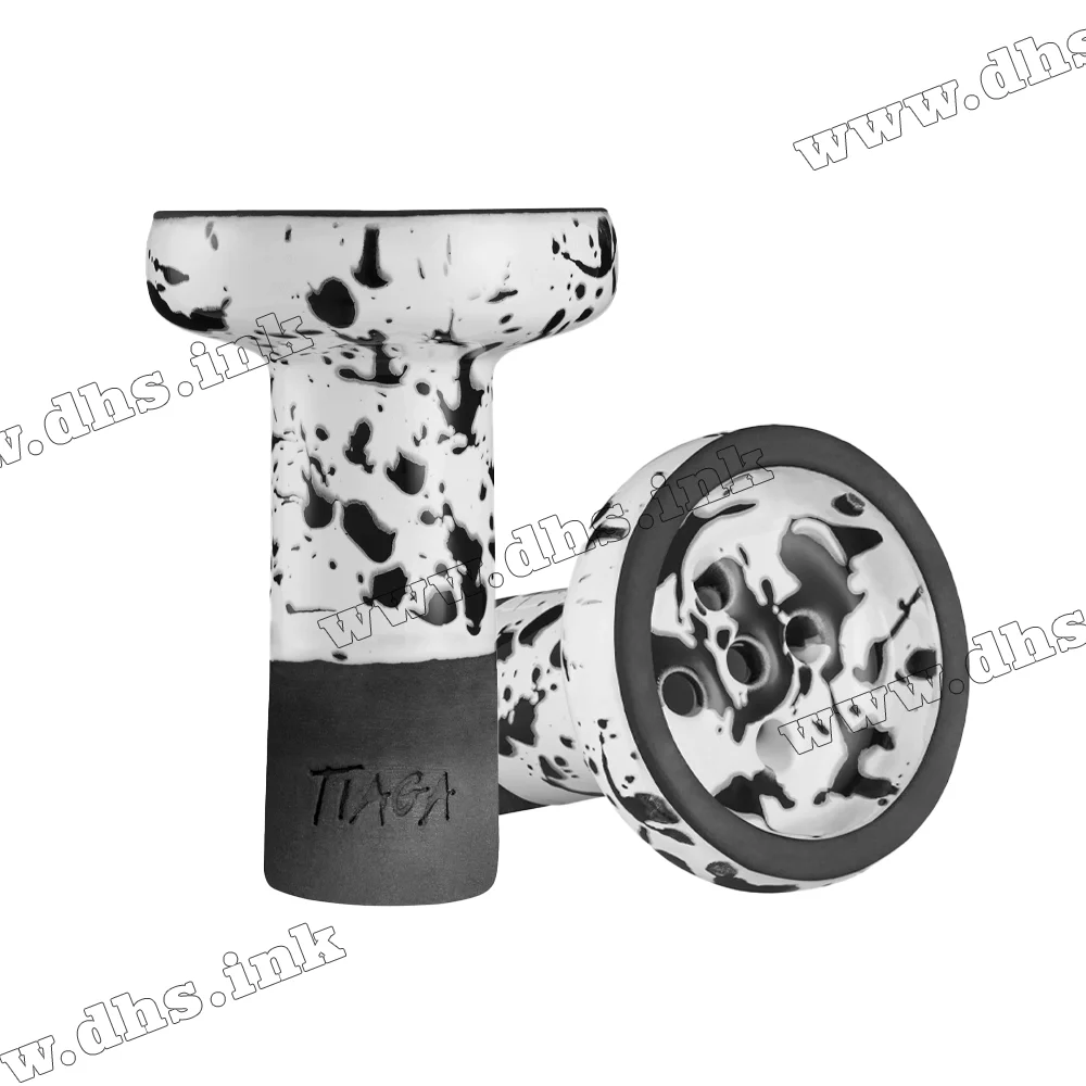 Чаша для кальяна Tiaga Hookah - Drops White Black