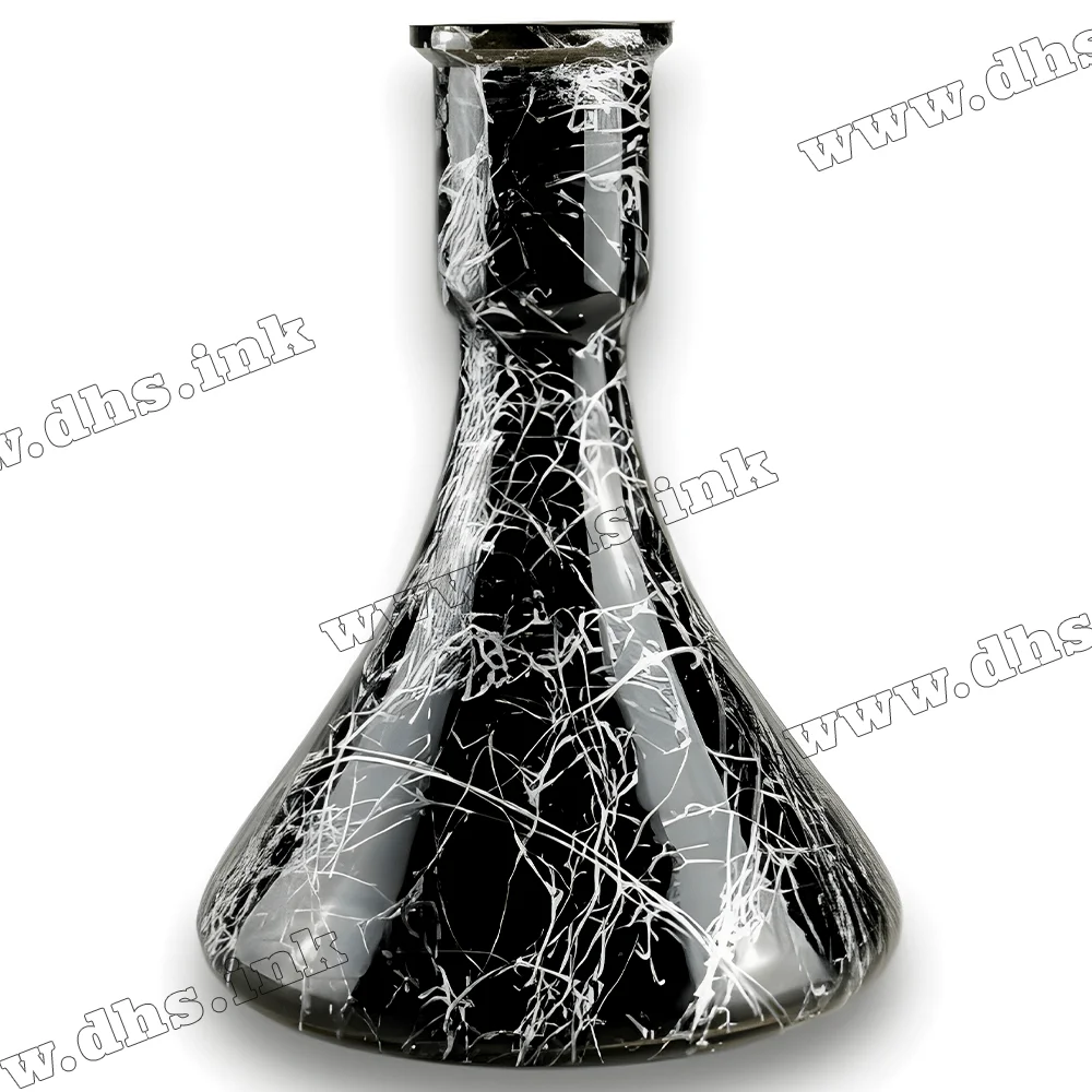 Колба для кальяна Candy Silver Splash (Черно-Серебристая)