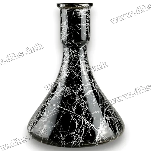 Колба для кальяна Candy Silver Splash (Черно-Серебристая)