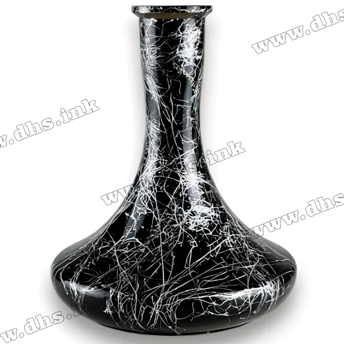 Колба для кальяна Craft Silver Splash (Черно-Серебристая)