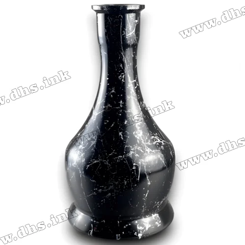 Колба для кальяна Колокол Silver Splash (Черно-Серебристая)