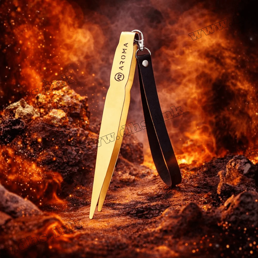 Щипцы для кальяна Aroma Hookah Steel Bravo Gold