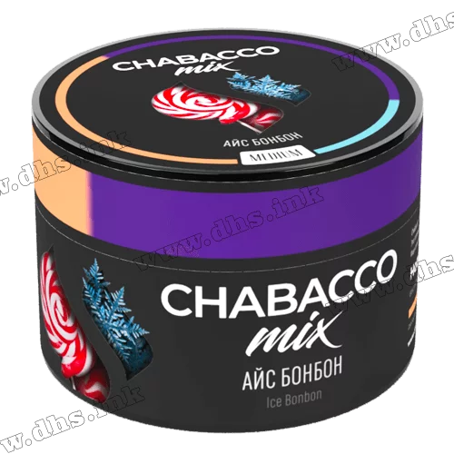 Бестабачная смесь Chabacco Mix (Чабако Микс) Medium - Ice Bonbon (Конфеты, Лед) 50г