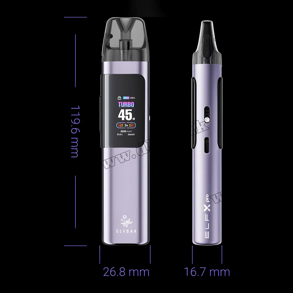 Багаторазова електронна сигарета - Elf Bar ELFX Pro Pod Kit 1200 мАг (Grey)