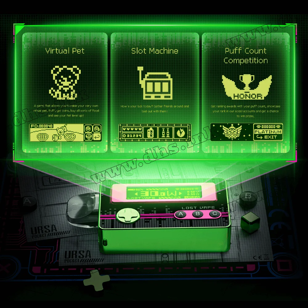 Багаторазова електронна сигарета - Lost Vape Ursa Pocket Pod Kit 1200 мАг (Ice Blade)