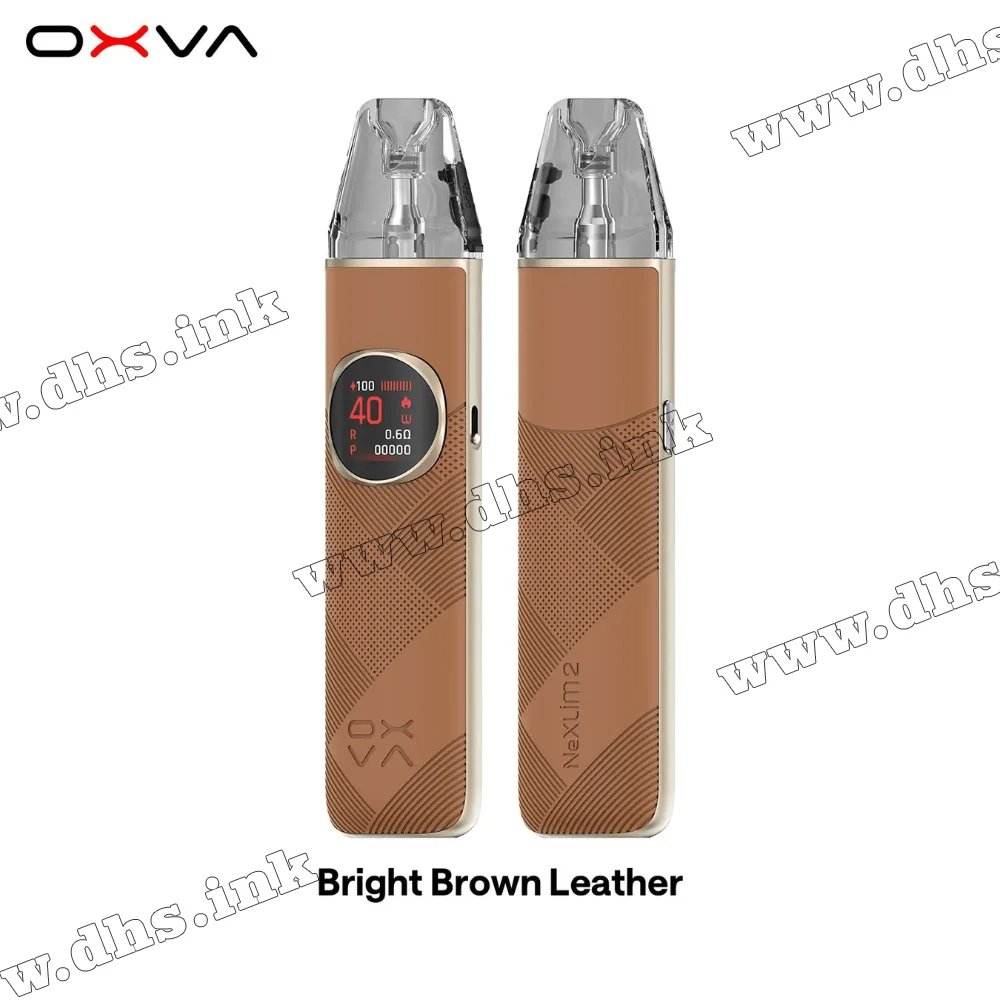 Многоразовая электронная сигарета - OXVA Nexlim 2 Pod Kit 2000 мАч (Bright Brown Leather) Многоразовая электронная сигарета - OXVA Nexlim 2 Pod Kit 2000 мАч (Bright Brown Leather)