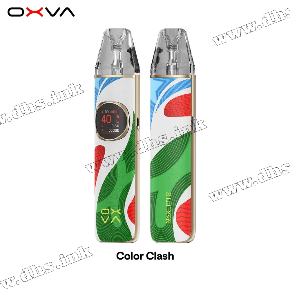 Многоразовая электронная сигарета - OXVA Nexlim 2 Pod Kit 2000 мАч (Color Clash) Многоразовая электронная сигарета - OXVA Nexlim 2 Pod Kit 2000 мАч (Color Clash)