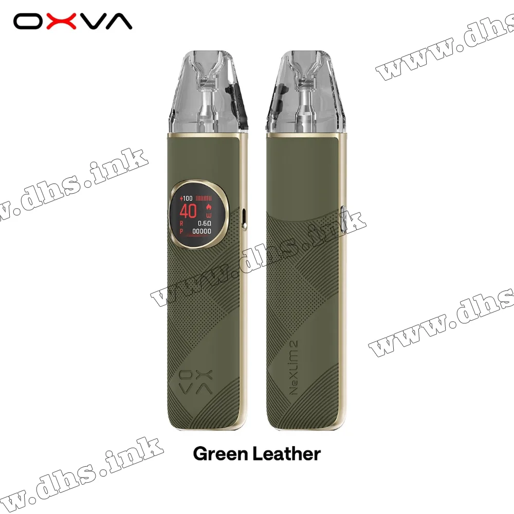 Многоразовая электронная сигарета - OXVA Nexlim 2 Pod Kit 2000 мАч (Green Leather)